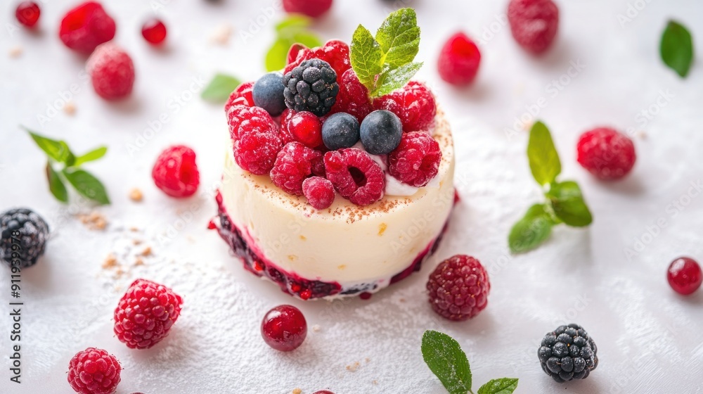 Delicious Berry Cheesecake Dessert Delicious Berry Cheesecake Dessert