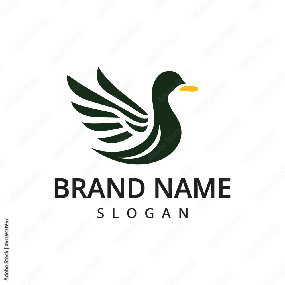 animal bird duck logo vector icon illustration animal bird duck logo vector icon illustration