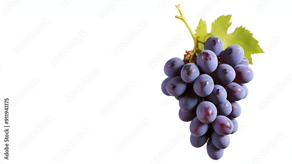 Red grape isolated on white background. Red grape isolated on white background.