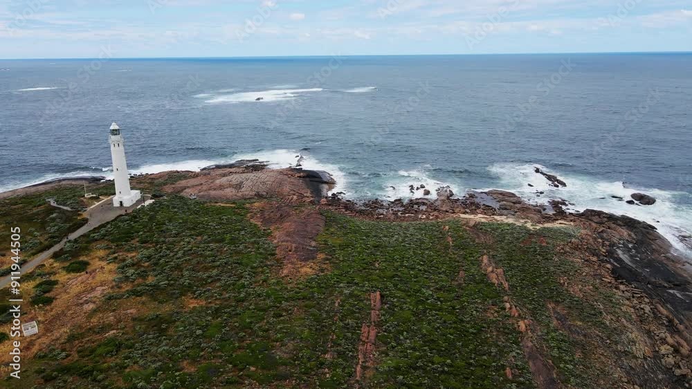 Augusta, WA - Australia. Cape Leeuwin Lighthouse has stood majestically as a sentinel to help protect shipping off WA’s treacherous South West coast in Augusta. Augusta, WA - Australia. Cape Leeuwin Lighthouse has stood majestically as a sentinel to help protect shipping off WA’s treacherous South West coast in Augusta.