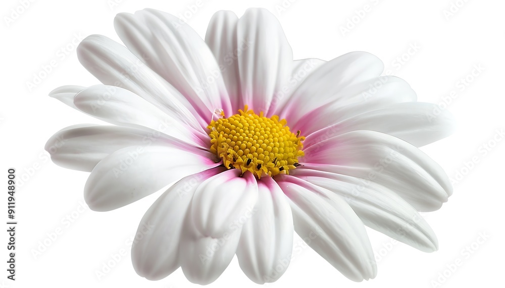 White gerbera flower isolated on white background. Clipping path White gerbera flower isolated on white background. Clipping path