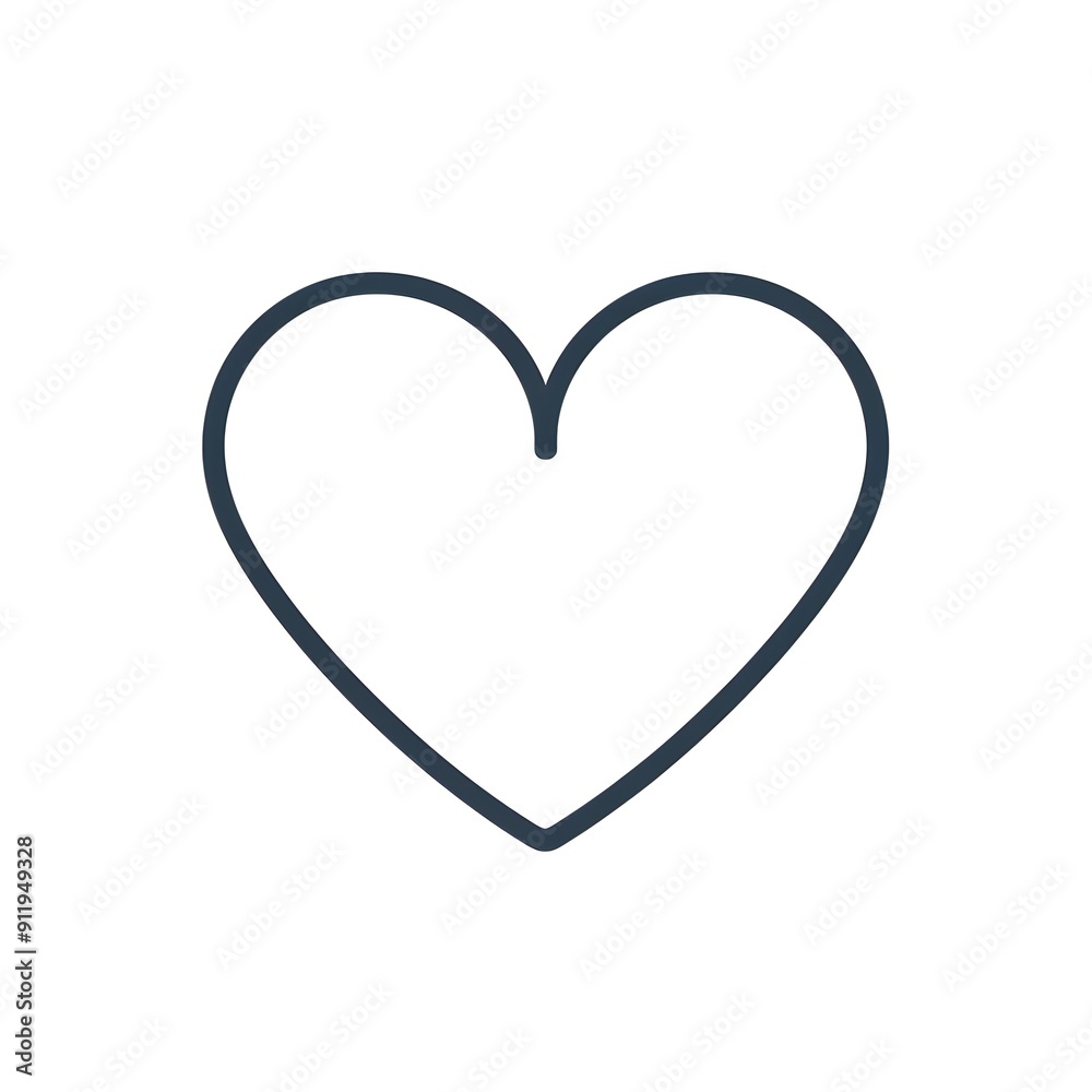 A simple vector line icon of a heart on a white background, in a minimalistic style with simple lines and shapes in a flat design with a monochrome color scheme. A simple vector line icon of a heart on a white background, in a minimalistic style with simple lines and shapes in a flat design with a monochrome color scheme.