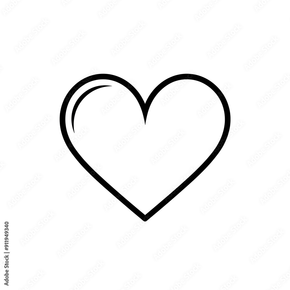 heart icon, lineal vector illustration, simple design, white background, minimalistic, thin lines, flat style, monochrome, no shadow details, solid black color, uniform thick outline, simple shape. heart icon, lineal vector illustration, simple design, white background, minimalistic, thin lines, flat style, monochrome, no shadow details, solid black color, uniform thick outline, simple shape.