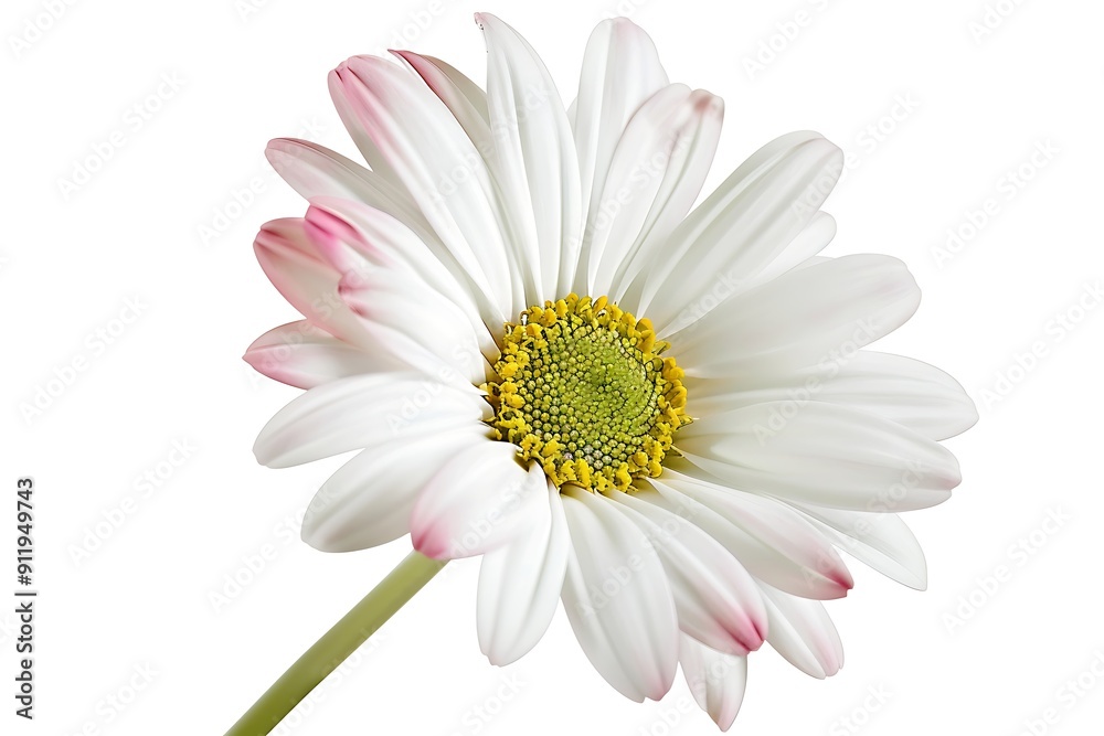 White gerbera flower isolated on white background. Clipping path White gerbera flower isolated on white background. Clipping path