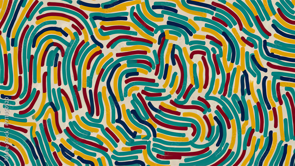 Fototapeta premium a-mesmerizing-and-vibrant-random-repeat-pattern
