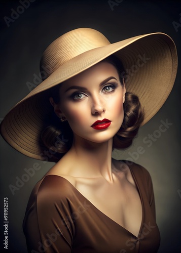 portrait of a woman in a hat