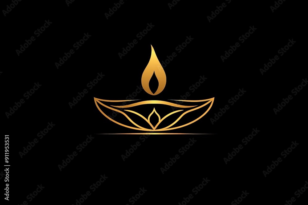 logo diwali lamp logo diwali lamp