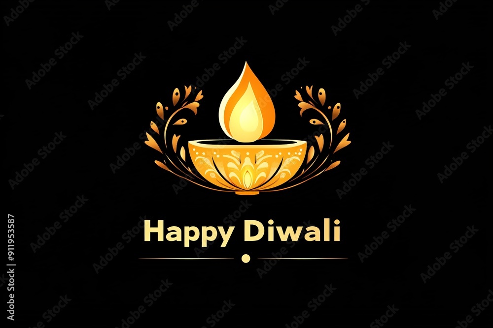 logo diwali lamp