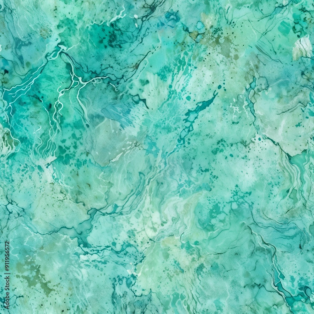 Fototapeta premium Beautiful teal marble texture, ideal for backgrounds and design elements. 