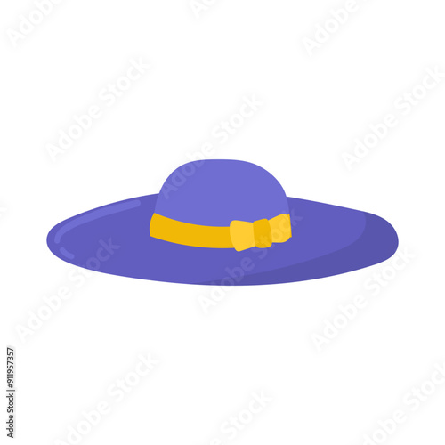 Vacation hat vector illustration