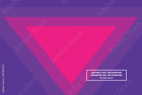 Triangular and Triangle Shapes Purple and Red Colors Modern Abstract Background Geometric Background