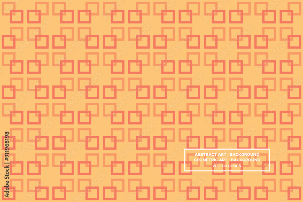 Obraz premium Square Shapes and Designs Orange Colors Geometric Pattern Abstract Pattern Seamless 