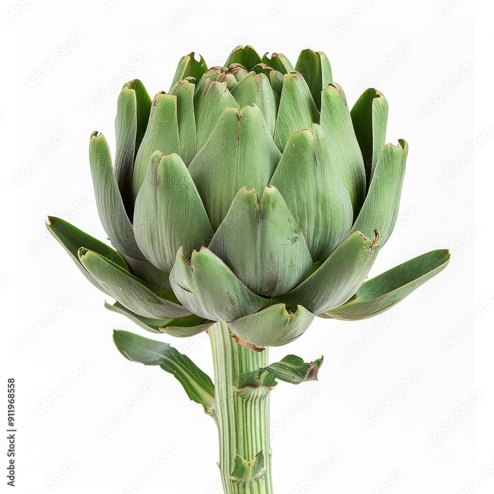 South African aloe plant with a big green bulb South African aloe plant with a big green bulb