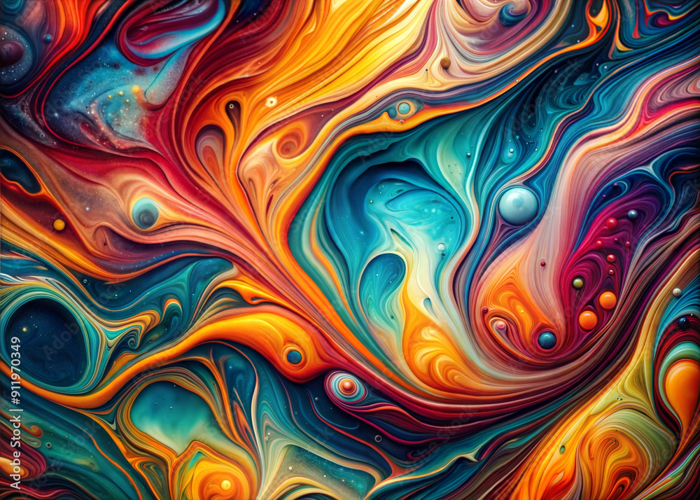 Psychedelic Swirling Colors Abstract Psychedelic Swirling Colors Abstract