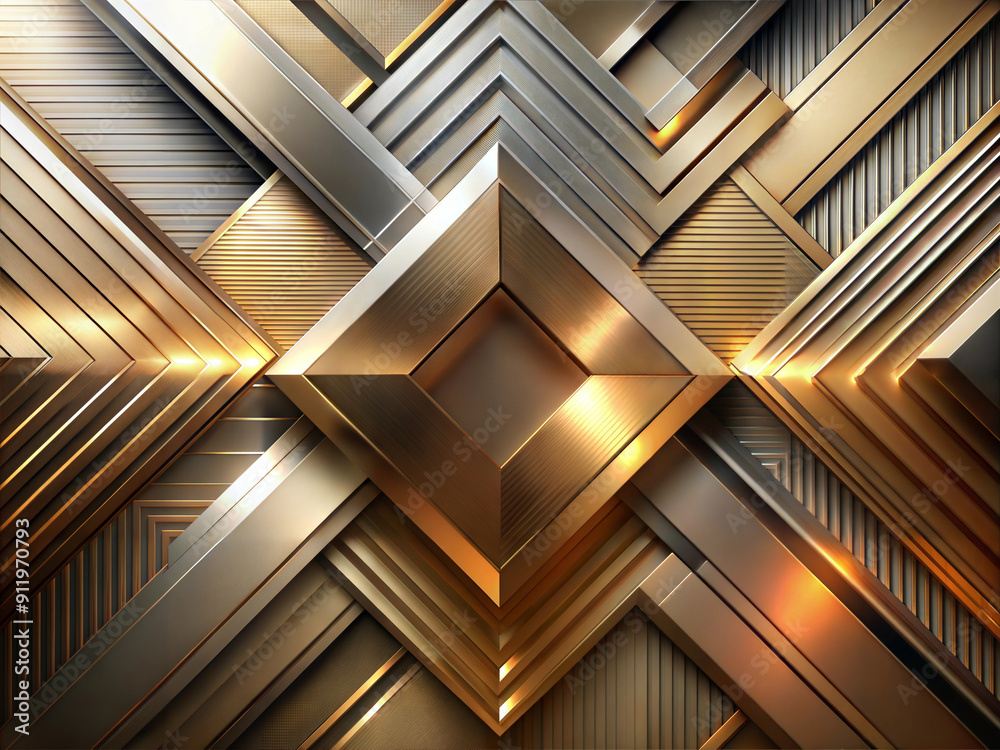 Abstract Metallic Geometric Design Abstract Metallic Geometric Design