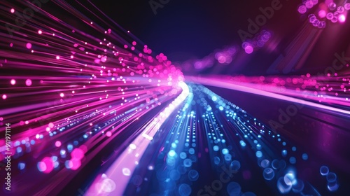 Future technology line background and light effect