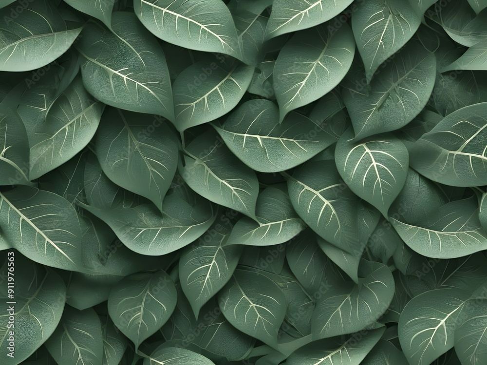 Obraz premium background of green leaves