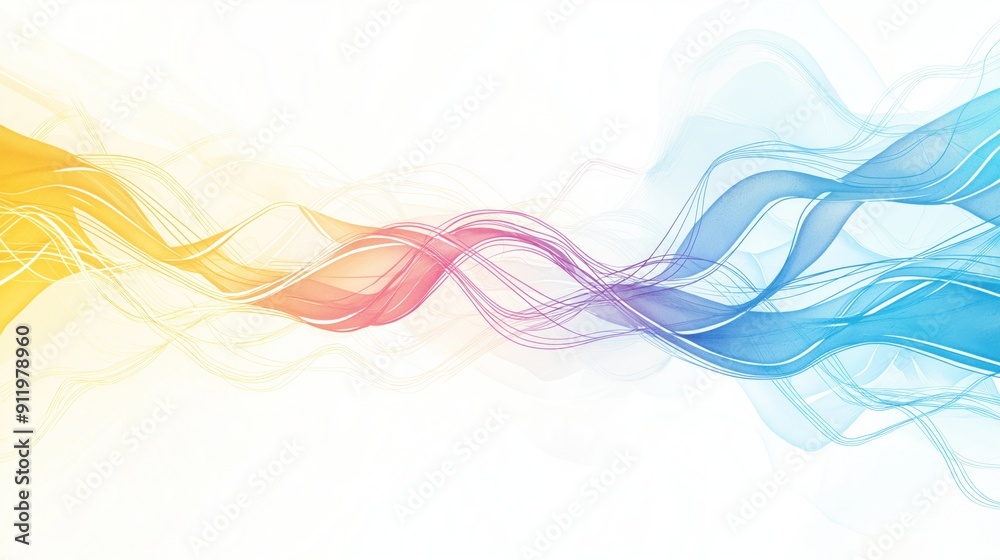 Electrical current, flowing through circuit, dynamic energy, Watercolor style Electrical current, flowing through circuit, dynamic energy, Watercolor style