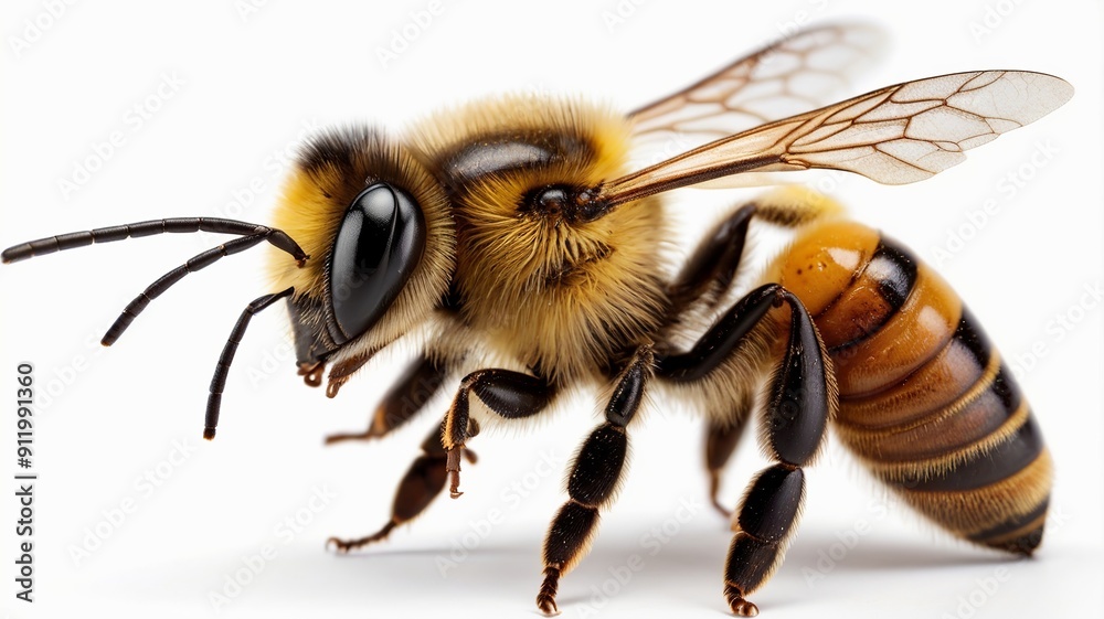 bee white background bee white background