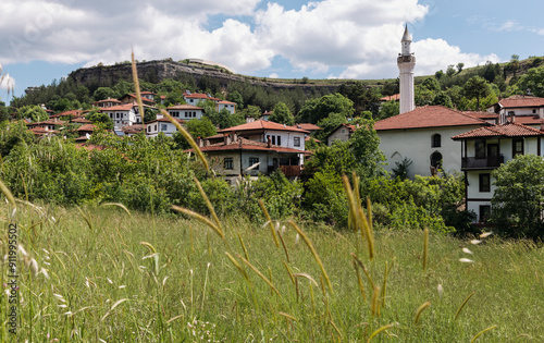 Scenic View of Safranbolu Village with Minaret
 photo