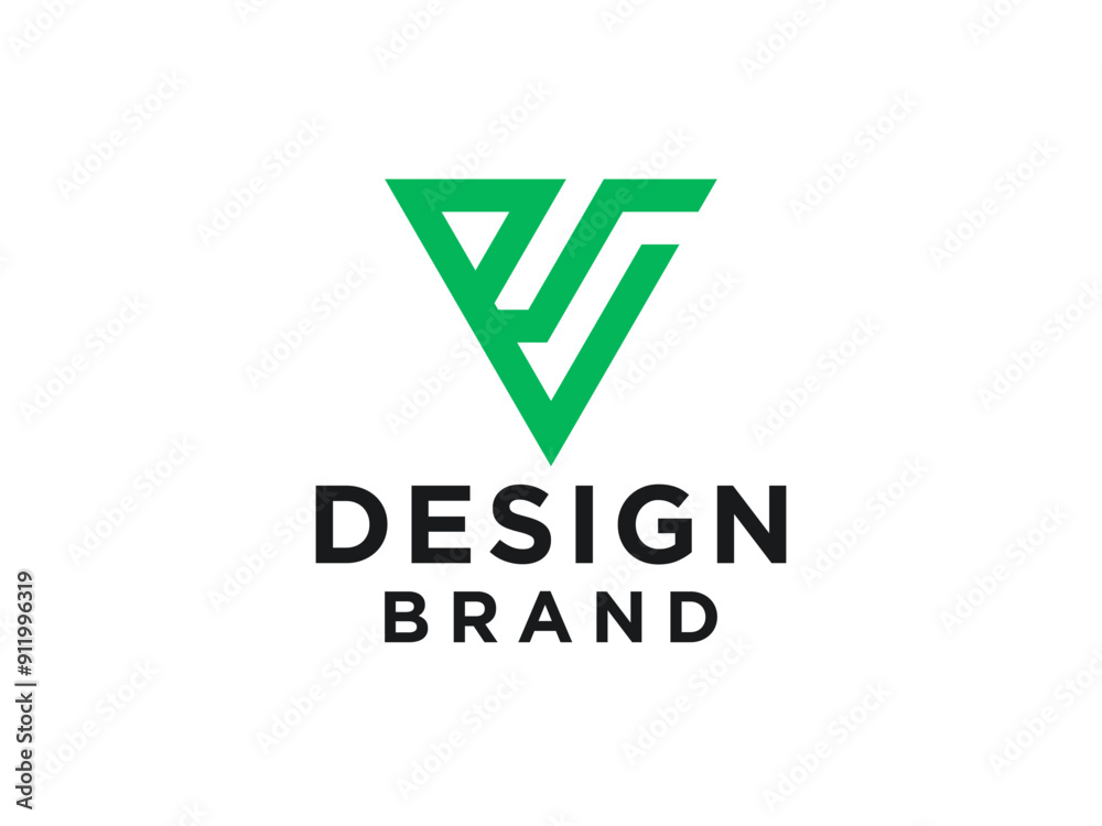 Abstract Initial Letter V Logo. Shape Geometric Origami Style isolated on White Background. Usable for Business and Branding Logos. Abstract Initial Letter V Logo. Shape Geometric Origami Style isolated on White Background. Usable for Business and Branding Logos.