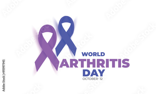 World Arthritis day. background, banner, card, poster, template. Vector illustration.