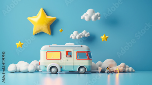 3d camping car