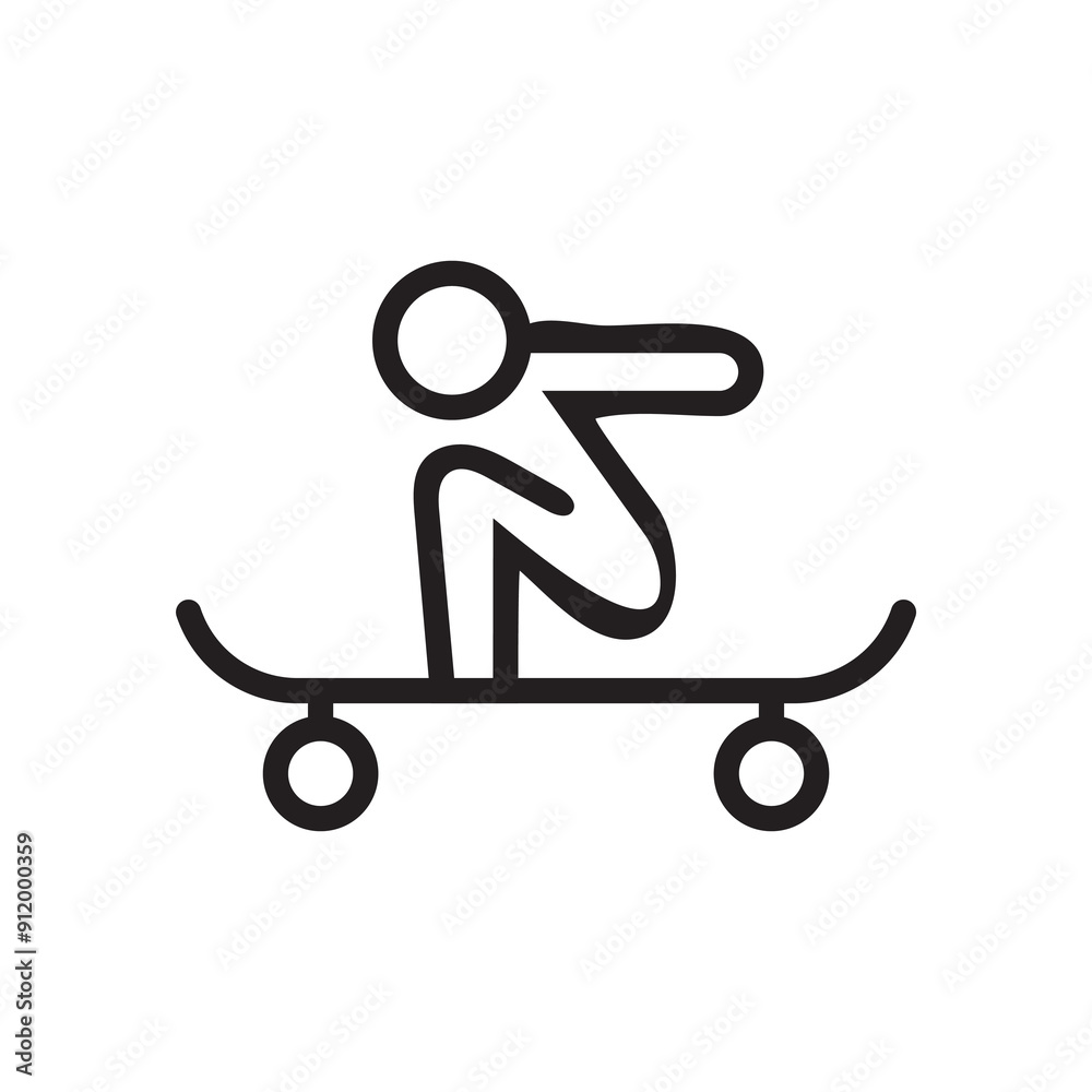 skateboarding logo icon