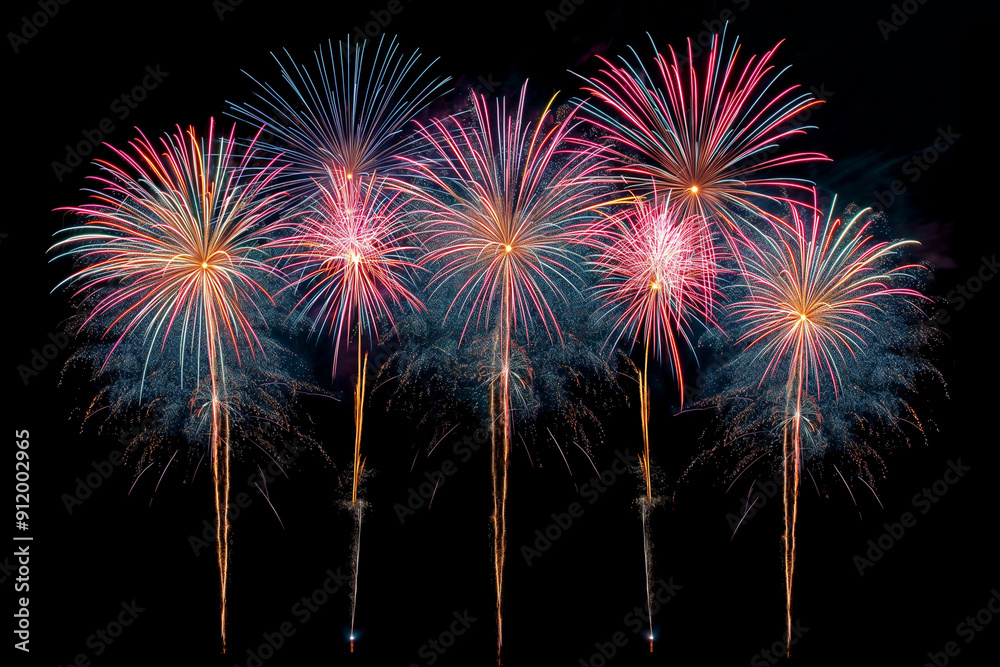 Fireworks light up the sky with dazzling display