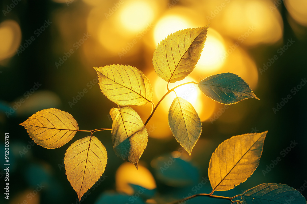 Autumn leaves on the sun and blurred trees . Fall background. Autumn leaves on the sun and blurred trees . Fall background.