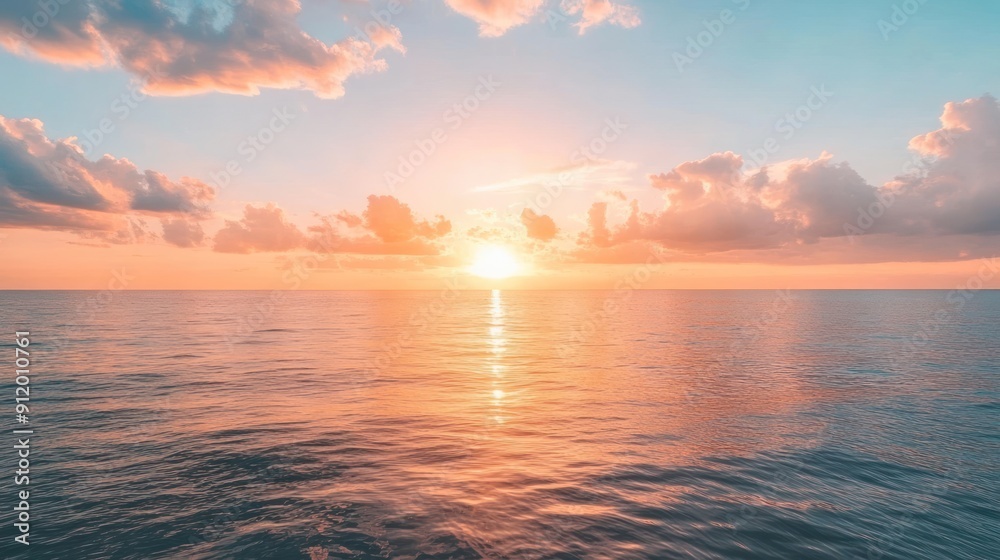 Obraz premium Ocean Sunset Landscape