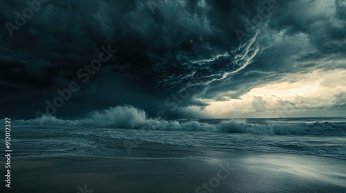 Dark Stormy Seascape