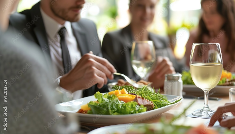 Family having food enjoy in restaurant Family having food enjoy in restaurant