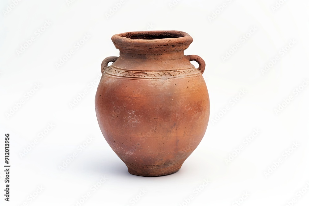 Antique vase. Ancient pottery vessel with retro design. Generative AI Antique vase. Ancient pottery vessel with retro design. Generative AI