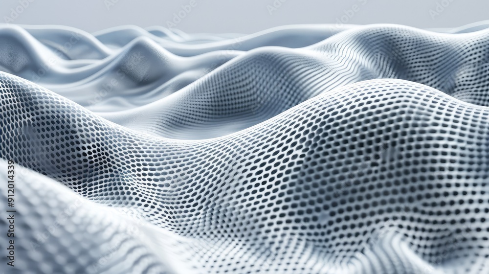 Geometric wave patterns with a smooth finish Geometric wave patterns with a smooth finish
