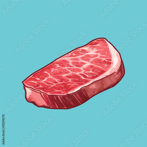 Beef wagyu beef fresh meat meat illustrations and vectors