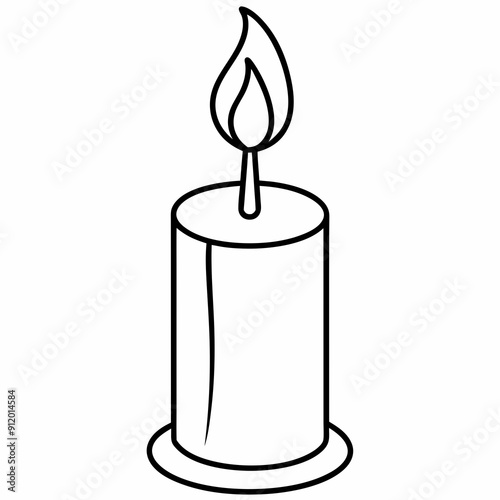 candle isolated on white, christmas candle vector illustration, Christmas candle vector art, christmas candle silhouette, candle vector icon, eps