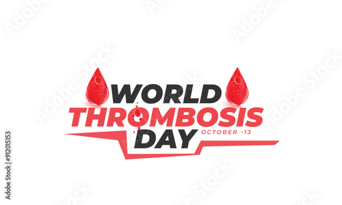 World Thrombosis Day. background, banner, card, poster, template. Vector illustration.