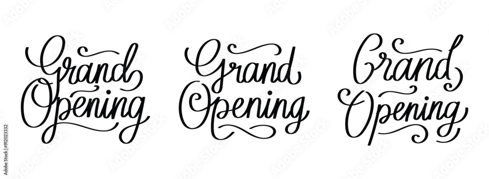 Grand Opening Lettering for Invitation Grand Opening Lettering for Invitation
