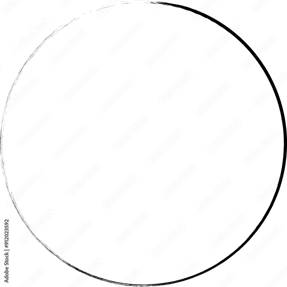 Circle frames brush strokes element Circle frames brush strokes element