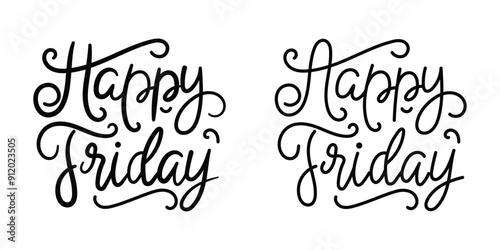 Happy Friday Lettering for Invitation