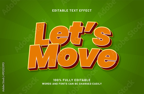 lets move editable text effect in kids and colorful text style