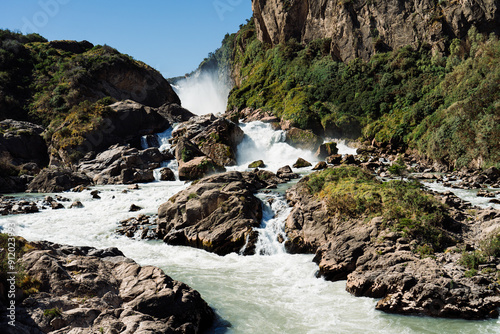 Waterfall in Ibanez Chile photo