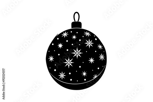 Christmas ball, Christmas ball icon vector, Christmas bauble vector illustration	
