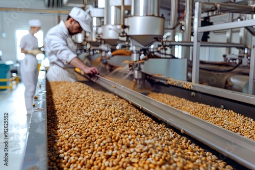 Processing Line for Organic Grains in Facility photo