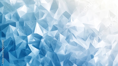 Abstract Blue and White Geometric Pattern