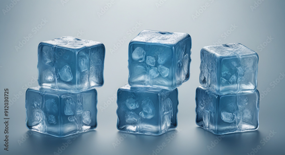 ice cubes isolated on white background ice cubes isolated on white background