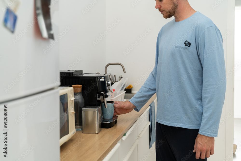Man making coffee Man making coffee
