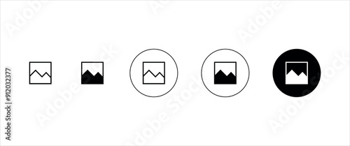 gallery icon set, Picture icon, Photo gallery icon