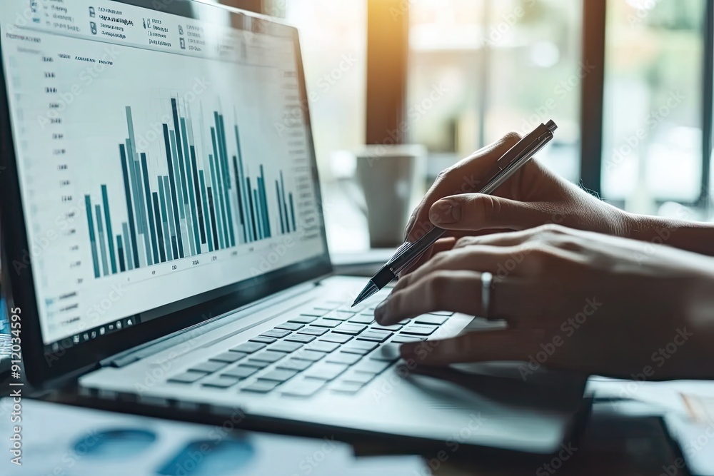 Business Intelligence Specialist working on financial data analytics Business Intelligence Specialist working on financial data analytics